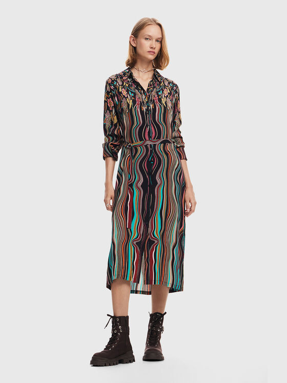 Многоцветна рокля CHARLOTTE - 1