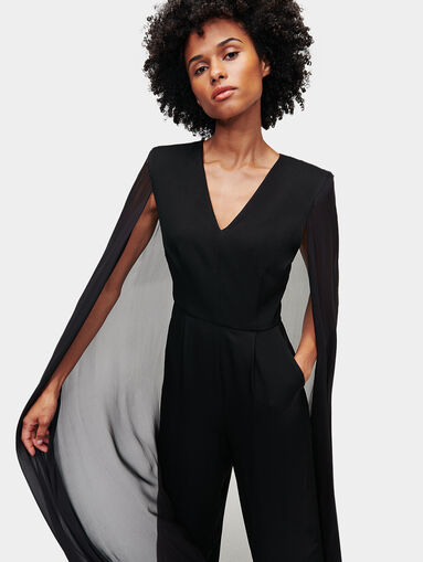 Jumpsuit with V-neck - 4