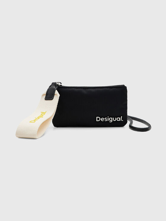 Logo accent small pouch in black  - 1