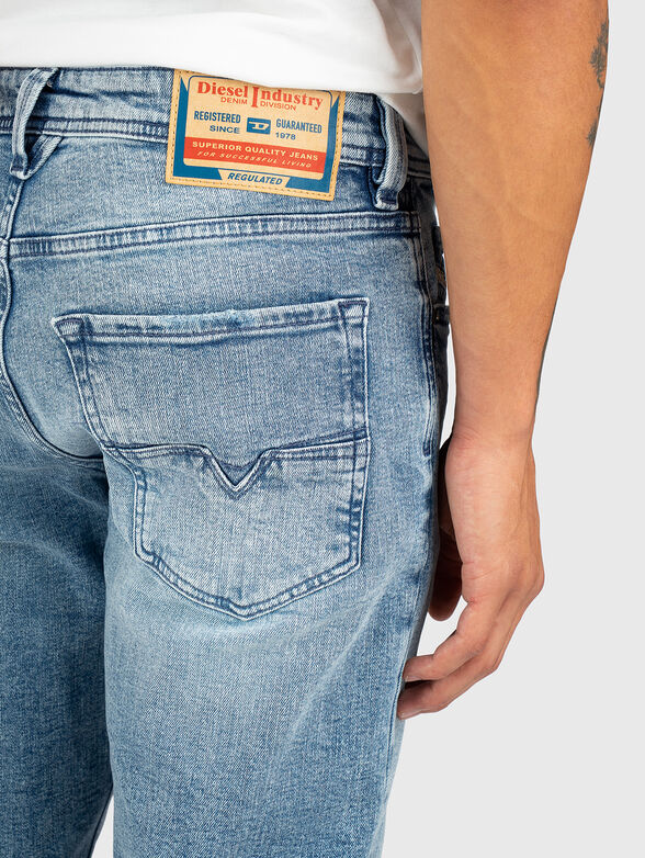 Cotton straight jeans - 4