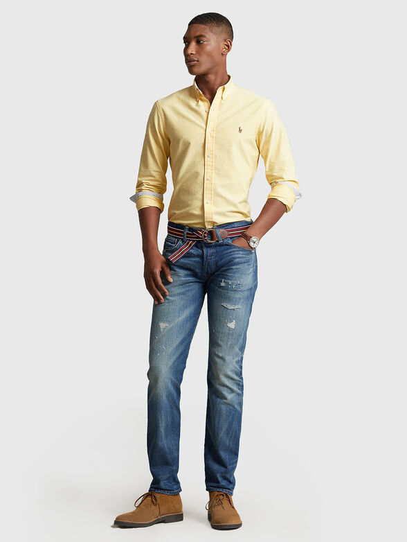 Cotton shirt in yellow - 2