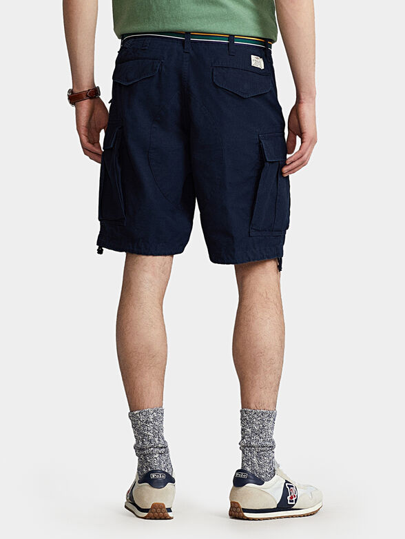 Blue cargo shorts - 2