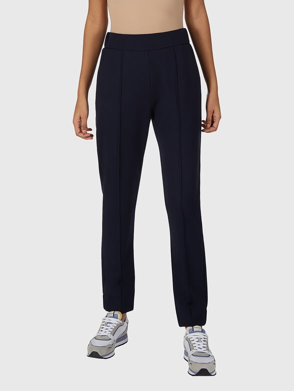 Slim trousers with accent embroidery - 3