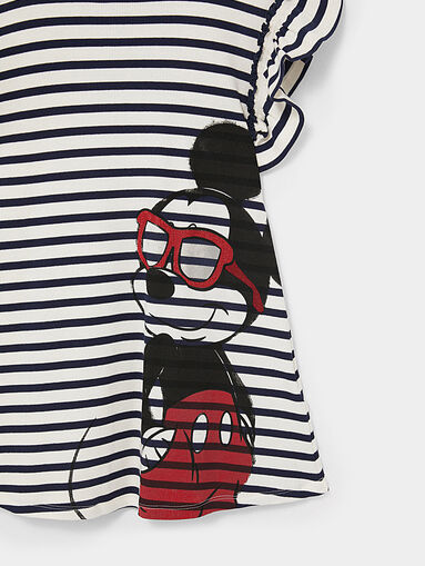Cotton dress with Mickey Mouse print - 3