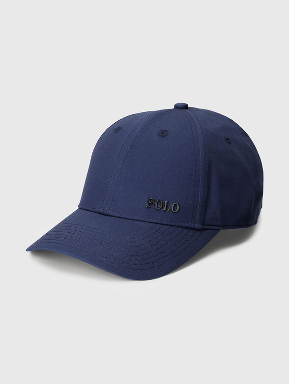 Dark blue hat with logo detail - 1