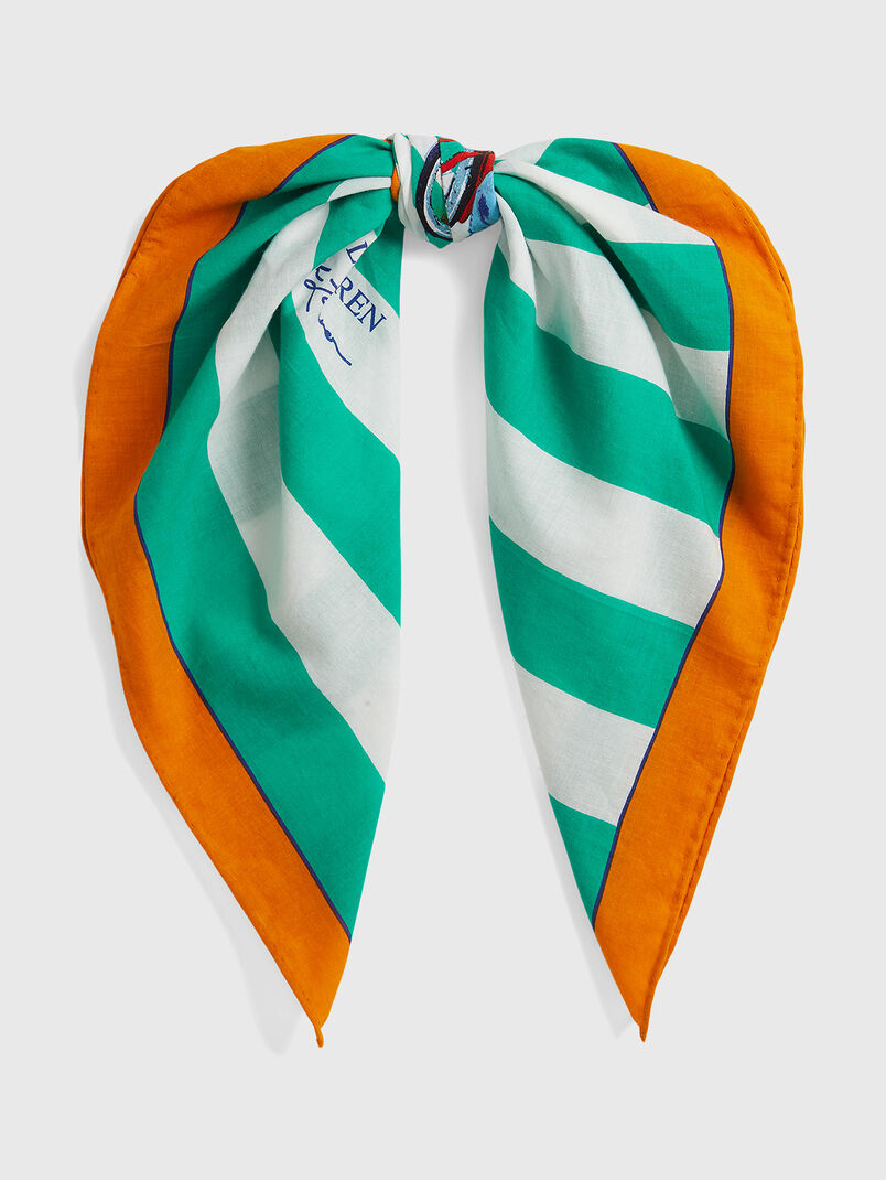 Square scarf with a Polo Bear print - 3