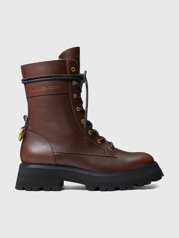 CALEB leather boots in brown - 1