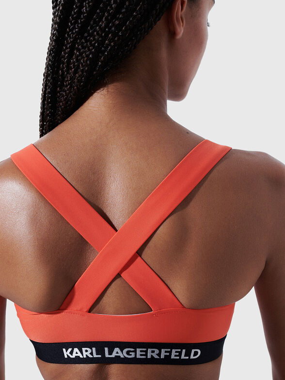 Bikini top with branded elastic - 2