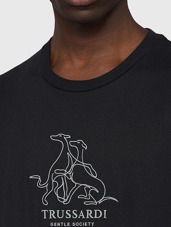 Cotton T-shirt with logo - 4