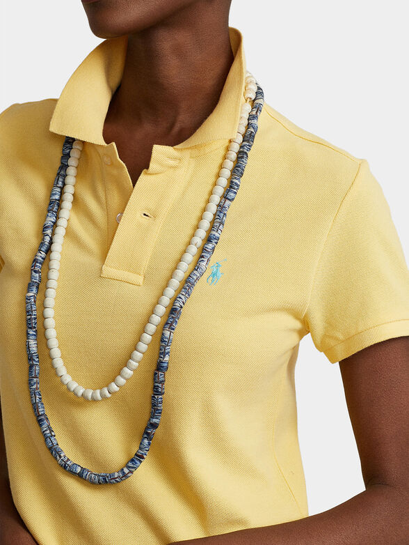 Yellow dress with logo accent - 3