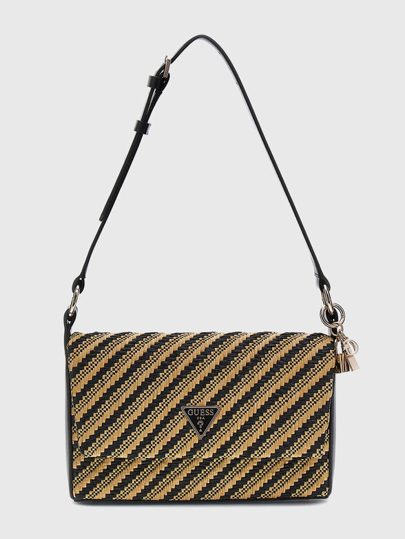 SIMONA shoulder bag with woven texture - 1