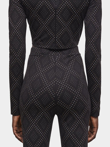 Black pants with rhinestones - 3