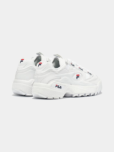 D-FORMATION White sneakers with logo details - 3