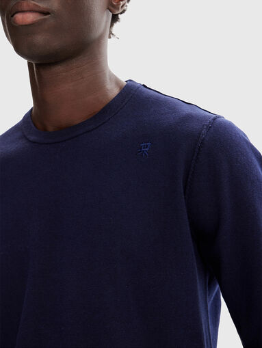 Cotton and cashmire blend sweater - 5