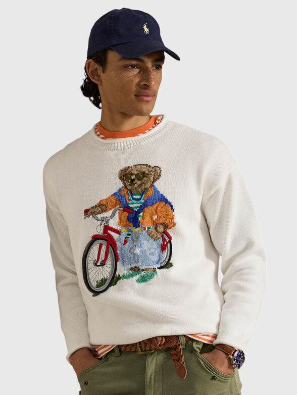 Sweater with Polo Bear embroidery - 1
