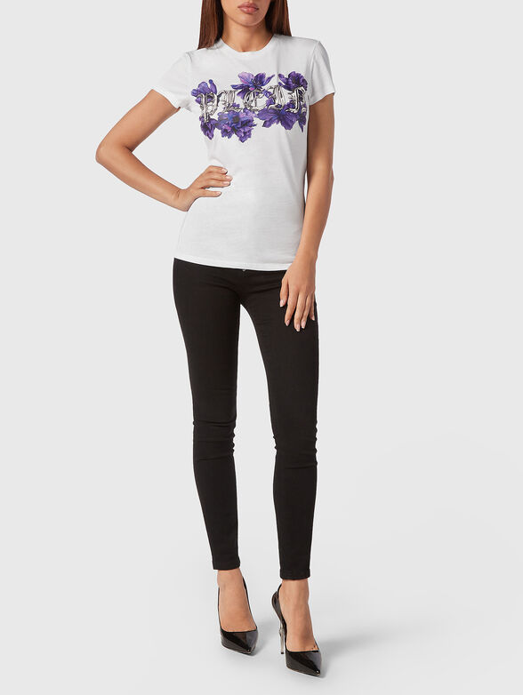 SEXY PURE T-shirt with floral logo print - 2