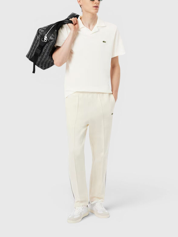 Cotton and linen polo-shirt - 2
