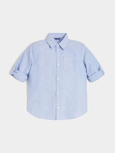 Oxford shirt in blue - 3