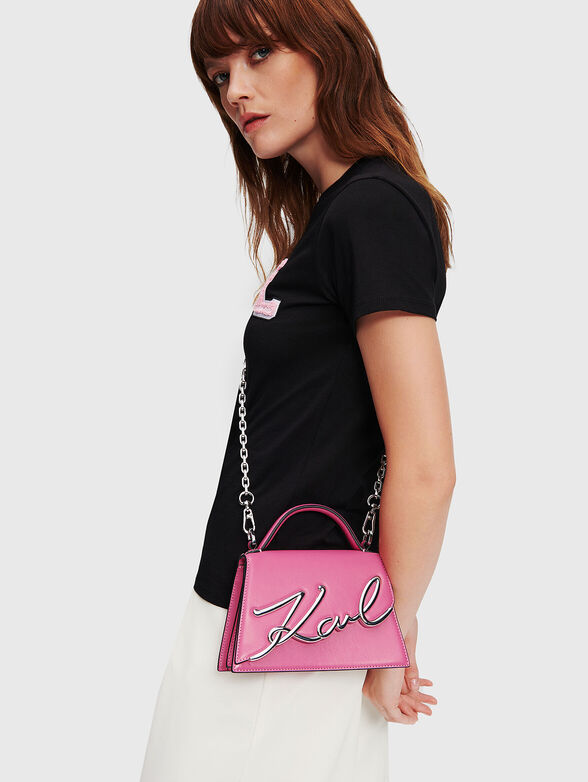 K/SIGNATURE 2.0 crossbody bag in leather  - 2