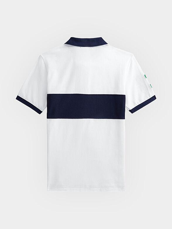 White Polo shirt with logo embroidery - 2
