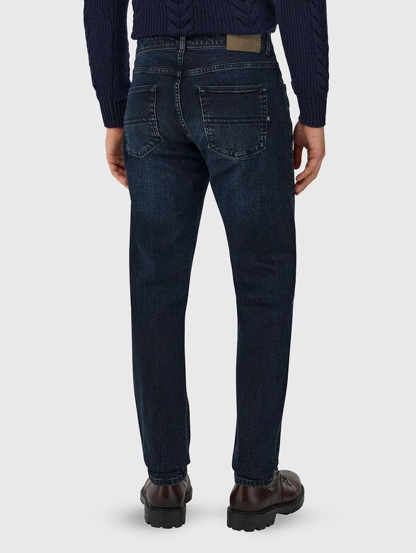 Dark blue jeans with washed effect - 2