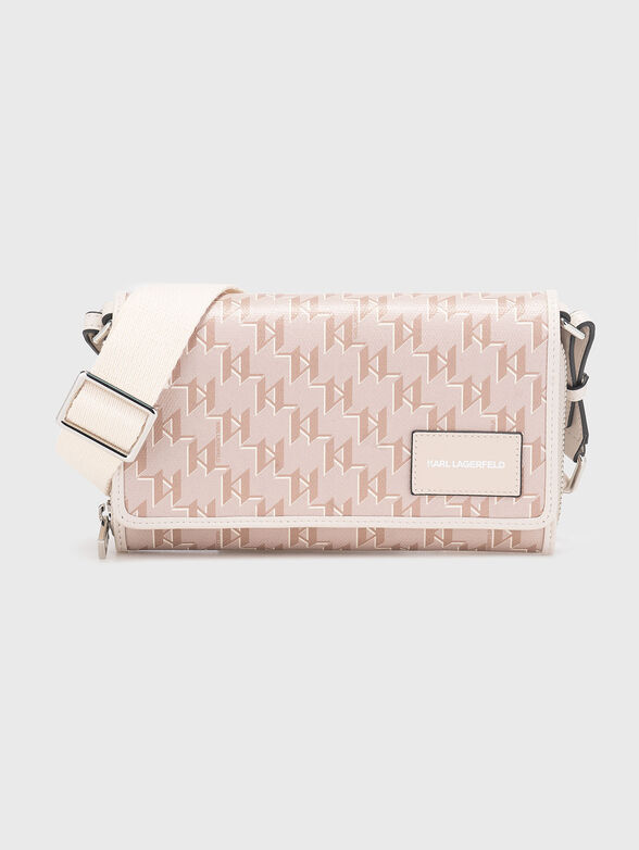 Crossbody bag with monogram print - 1