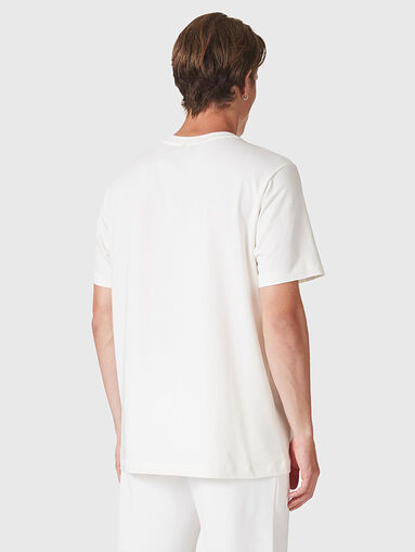 Cotton blend T-shirt with logo detail - 3