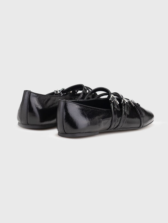 Ballerina shoes in leather - 3