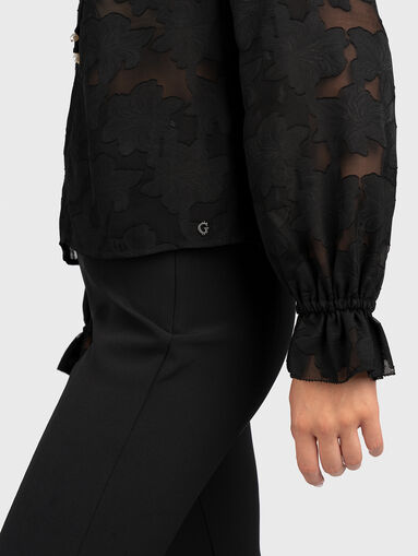 DENISE shirt with sheer effect - 5