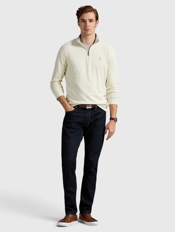 Sweatshirt with zip collar - 2