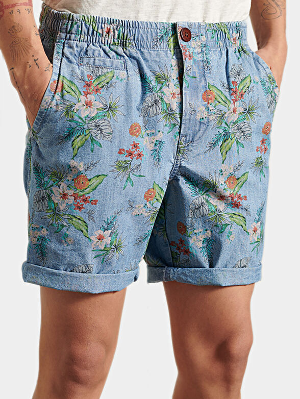 Chino floral shorts - 1
