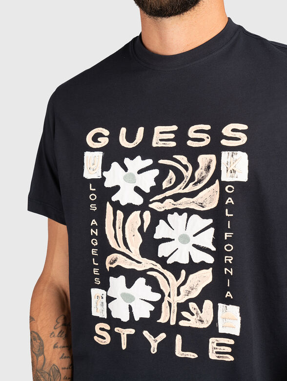 Round neck logo T-shirt - 4