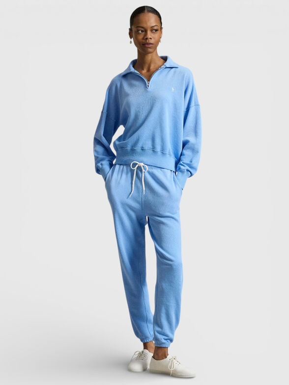 Sweatshirt with accent zip - 2