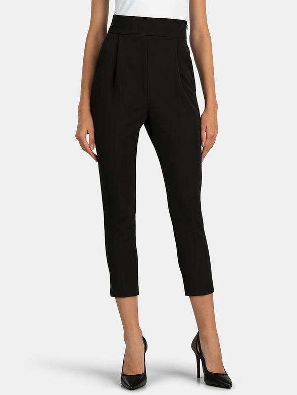 Black trousers with high waist - 1