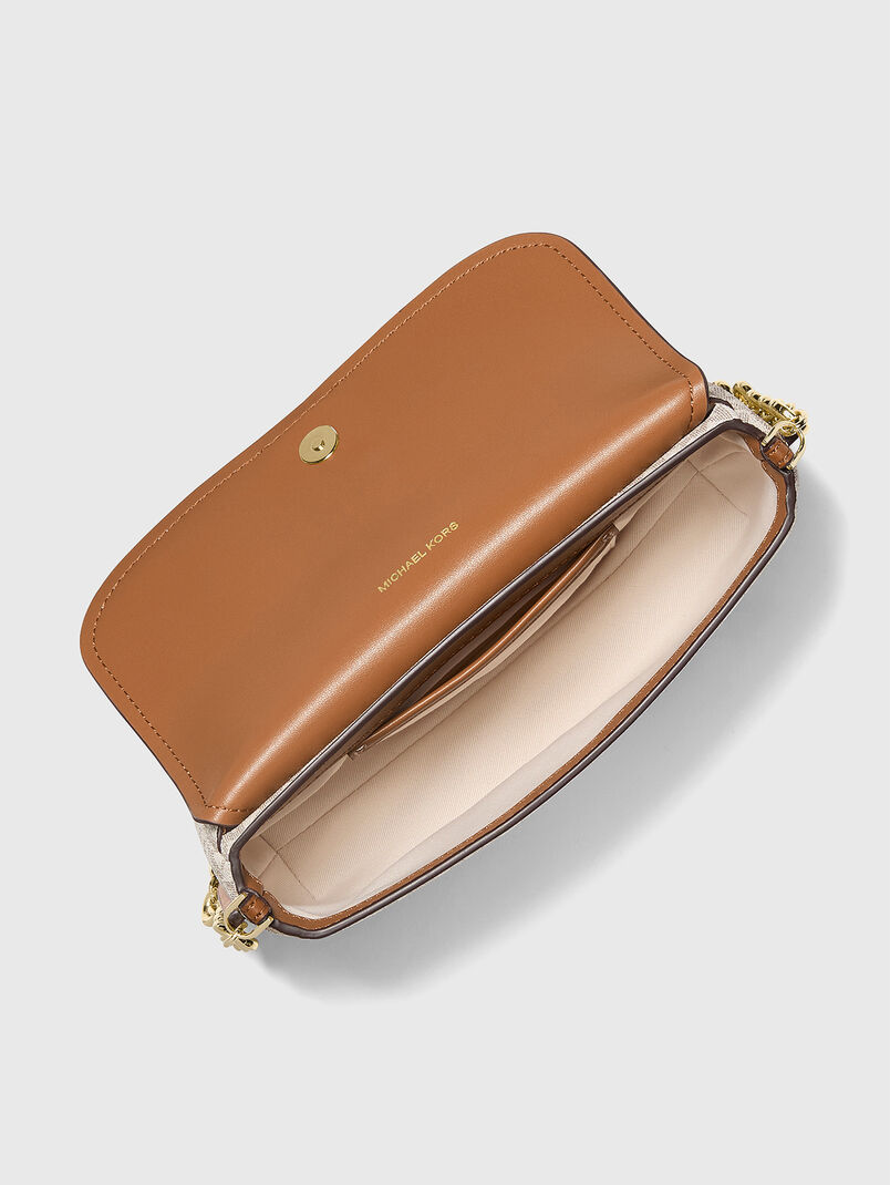 Leather crossbody bag with a monogram - 3