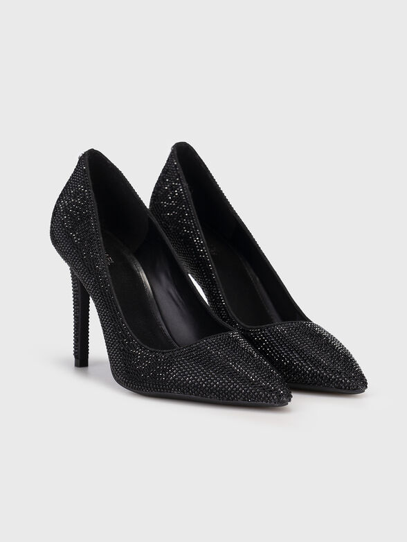 ALINA heeled shoes with applied rhinestones - 2