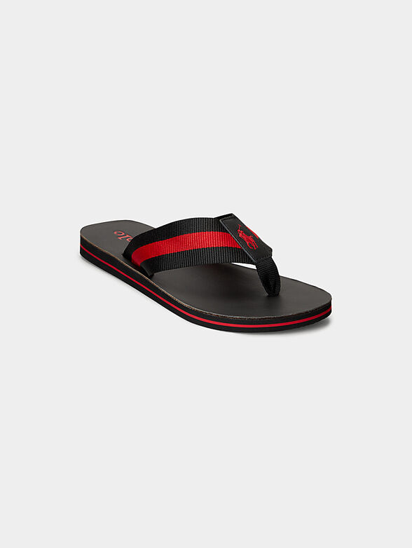 VINTAGE BOLT black flip-flops - 1