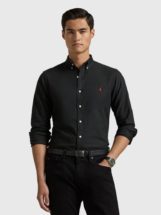 Black cotton shirt - 1