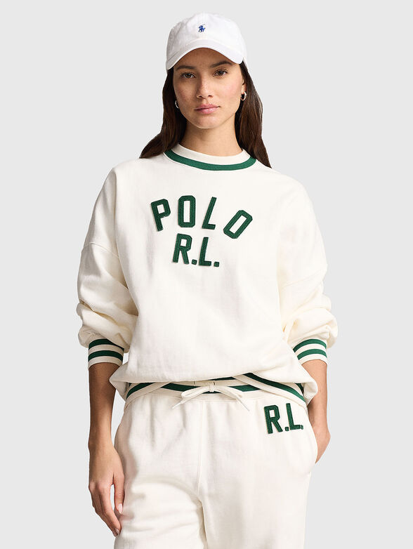 Sweatshirt with contrast logo - 1