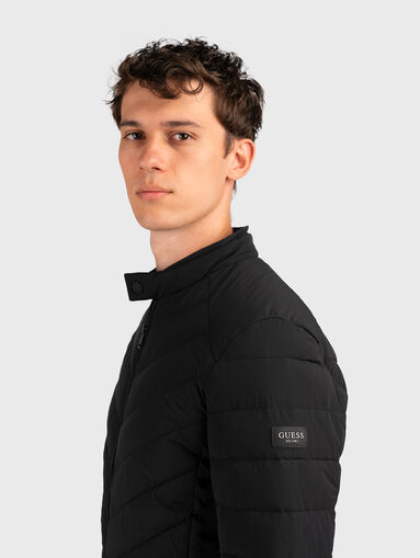Padded jacket with quilted effect - 4