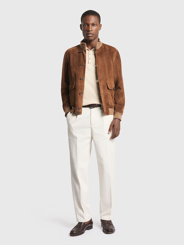 Suede jacket with pockets - 2