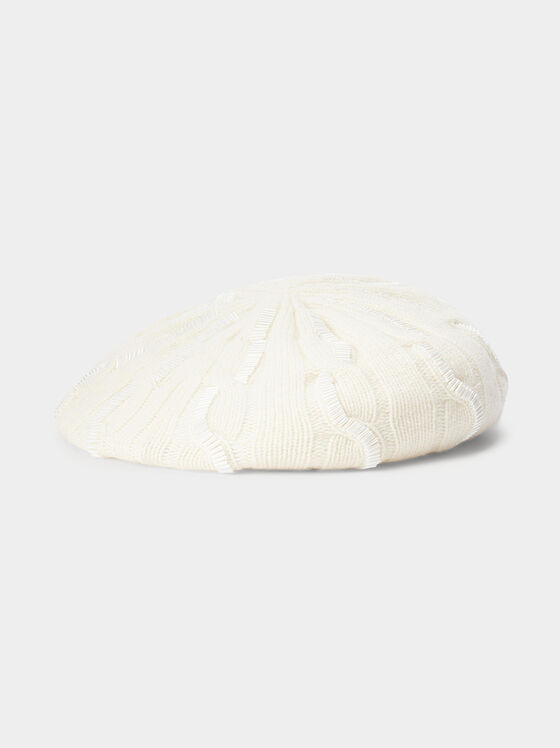 Плетена шапка тип барета - 1