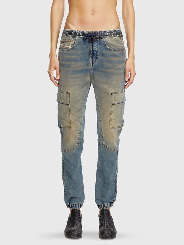 2051 D-URSY JOGG jeans with elastic waist and ties - 1