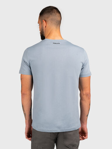 Light blue T-shirt with print - 4