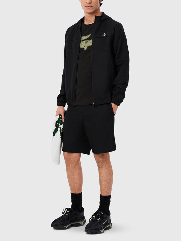 White T-shirt with contrasting logo print - 2