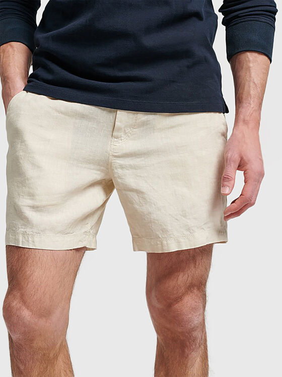 STUDIOS blue linen shorts - 1