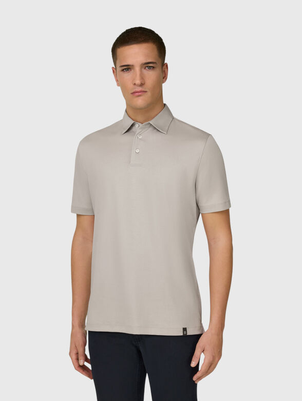 Polo shirt made from a silk and cotton blend - 1