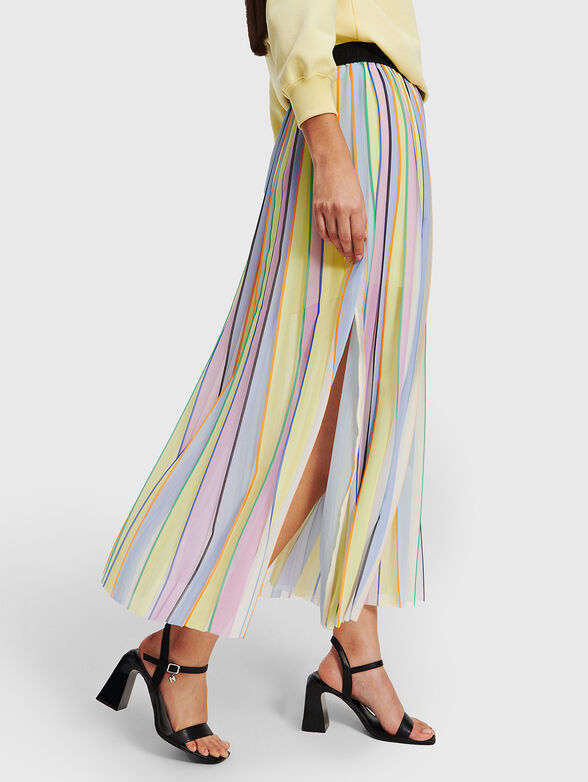 Multicoloured midi skirt - 3