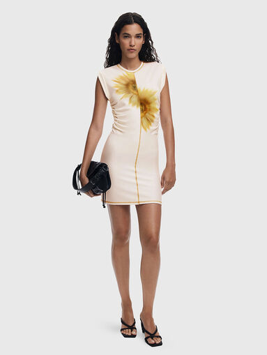 Dress with floral accents - 5