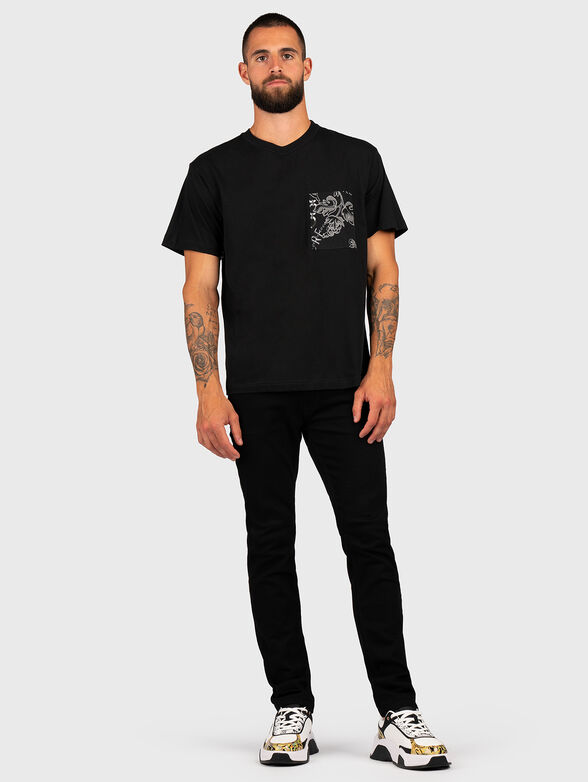 Back-print cotton T-shirt  - 3